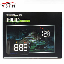 Carro universal hud gps velocímetro speedo cabeça up display a5 digital sobre velocidade alerta brisa projetor de navegação automática 2024 - compre barato