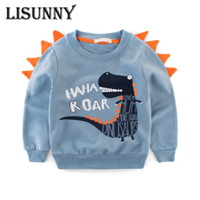 Children Clothing 2021 Spring Autumn Boy Hoodies Cartoon dinosaur o neck Kids Sweatshirt Clothes Long Sleeve roupa infantil 2-8T 2024 - buy cheap