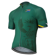 South africa Men 2020 New Summer Green Cycling Jersey Bike Road Mountain Race Tops Riding Bicycle Wear Bike clothes 2024 - buy cheap