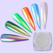 0.2g Nail Glitter Powder Neon Mirror Ultra-thin Nail Art Chrome Pigment Dust Shimmer Powder for Nail Art Decoration 2024 - buy cheap