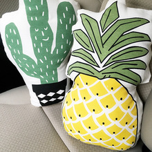Wholesale Custom Lovely Pineapple Pillow Cushion Car Pillow Cushion Plant Cactus 2024 - buy cheap
