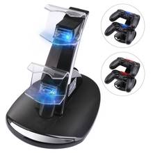 Controller Charger Dock LED Dual USB PS4 Charging Stand Station Cradle for Sony Playstation 4 PS4 / PS4 Pro /PS4 Slim Controller 2024 - buy cheap