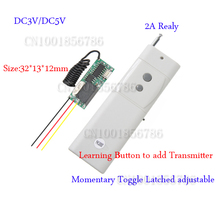 RF Remote Control Switch System Mini Small Volume DC3-5V Receiver Long Range Far Distance Transmitter 300-3000m 315/433MHZ 2024 - buy cheap