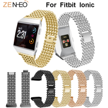 Correa de reloj de metal para hombre y mujer, repuesto de pulsera iónica Fitbit, Accesorios inteligentes 2024 - compra barato