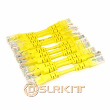 Лот 10 кабелей 1 дюйм 2,5 см 568B CAT5E UTP Ethernet RJ45 соединительный кабель сетевой кабель 2024 - купить недорого