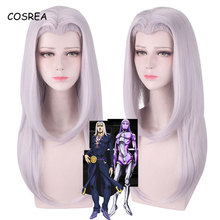 Disfraz de Jojo Bizarre Adventure De Leon abbachoo, peluca de Cosplay de JoJo No Kimyou Na Bouken Ougon No Kaze para Halloween 2024 - compra barato