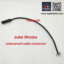 2x Ebike Julei 9holes Motor felmale Waterproof Extend Cable Connector ebike 33cm ebike motor extend cable 2024 - buy cheap