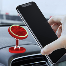 Автомобильный держатель для телефона, светящийся магнитный держатель для телефона, автомобильный держатель с вращением на 360 градусов, универсальный для телефона, черный, красный цвет 2024 - купить недорого