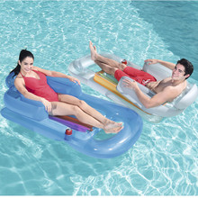 Inflatable Air Mattress Floating Row 157x89cm Pool Floats Floating Lounge Sleeping Bed Chair for Swimming Beach Water Sports 2024 - buy cheap