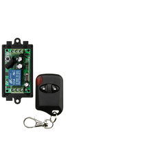 DC 9V 12V 24V 1 CH 1CH RF Wireless Remote Control Switch System Receiver+cat eye Transmitters ,315/433.92 MHZ Garage Door/lamp