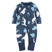 Toddler Newborn Baby Boys Girls Dinosaur Zipper Rompers Jumpsuit Outfits Clothes Long sleeve Baby Rompers Casual Comfortable 2024 - buy cheap