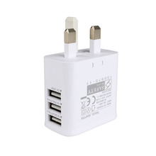 3 puertos USB Reino Unido enchufe cargador 5,3 V 3A de salida de energía eléctrica adaptador para iPhone iPad Samsung y otros teléfonos móviles, Tablet PCs 2024 - compra barato