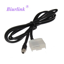Biurink 150CM Car Stereo Female 3.5mm Aux Jack Cable Adapter 20Pin Port for Toyota Camry RAV4 Corolla 2024 - buy cheap