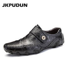 JKPUDUN Big Size Mens Shoes Casual Luxury Brand Loafers Men Moccasins Designer Italian Original Shoes Men Leather High Quality 2024 - buy cheap