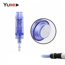 100pcs/lot Bayonet Long Blue Micro Nano Round Needles Cartridges Microneedles For Electric Dr Derma Pen A1 Tattoo Tips 2024 - buy cheap