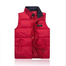 Brieuces Middle-aged men fall and winter down vest male middle-aged father loaded thick warm waistcoat vest male vest big yards 2024 - buy cheap