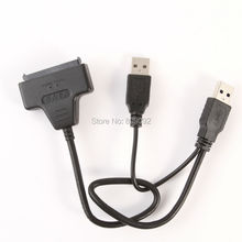 Кабель-Переходник USB 3,0 на SATA 22Pin для жесткого диска 2,5 дюйма, с USB 2,0 2024 - купить недорого