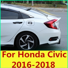 Tira de ajuste trasero para coche Honda Civic, accesorios especiales para exterior, ala trasera sin perforaciones, sedán de décima generación, 2016-2018 2024 - compra barato