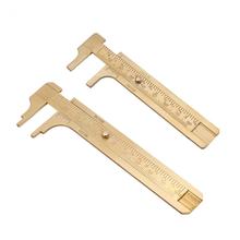 1Pcs 80mm/100mm Portable Brass Vernier Caliper Sliding Gauge Ruler Double Scales mm/inch Sliding Vernier Caliper Measuring Tool 2024 - buy cheap