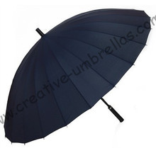 Деловой зонт, металлические зонтики с 24 ребрами, креативный зонтик, металлический стержень 14 мм и длинные металлические ребра с рифлеными ребрами, открывающийся вручную, 2024 - купить недорого