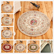Round Dornier Jacquard Simple Countryside Carpet For Living Room Flower Bedroom Rugs And Carpets Door Mat Coffee Table Area Rug 2024 - buy cheap