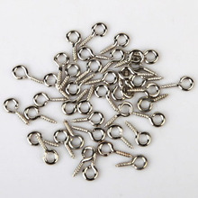 100pcs Screw Eyes Pin Findings for Clay Jewelry Resin Bead 10mm Screw Eyes for DIY jewelry Hanging Photos 2024 - buy cheap