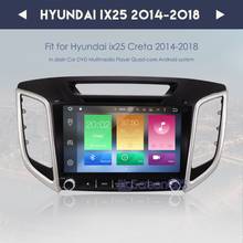 Автомобильный DVD-плеер 9 дюймов, 4 + 32 ГБ, Android 8,0, GPS-навигатор для HYUNDAI IX25/ Creta 2014-2018, головное устройство, стерео, радио, навигация, мультимедийный Wifi 2024 - купить недорого