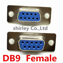 Soquete com porta serial db9, conector fêmea de 9 pinos e cobre rs232 com 50 peças 2024 - compre barato