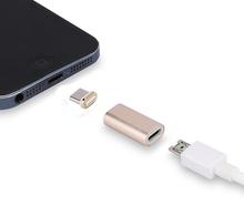 Магнитный USB Micro Female to Type C Micro Male коннектор USB-C Android Магнитный телефонный адаптер для samsung galaxy s9 s8 2024 - купить недорого