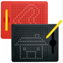 Diy placa de desenho de bola de aço magnético brinquedos para crianças magnética tablet ímã almofada de desenho placa de contas de aço magnético bola crianças 2024 - compre barato