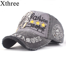 Xthree 100% Cotton Baseball cap Snapback Hats Autumn Summer Hat for Men Women Caps Casquette hats Letter Embroidery G 2024 - buy cheap