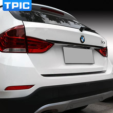 Карбоновая отделка для BMW X1 E84 2011-2015, отделка для задней крышки багажника, стикер для отделки багажника, автомобильные аксессуары, Стайлинг автомобиля 2024 - купить недорого