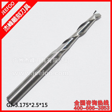 3.175*2.5*15mm CNC Engraving Tools/Two Spiral Flute Bits Solid Carbide End Milling 2024 - buy cheap