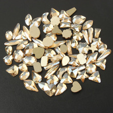 Hot sale Champagne Art Rhinestones 30 styles Fancy Crystal stones 30/100Pcs For 3D Nail art decoration 2024 - buy cheap