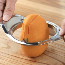 Слайсер для персиков из нержавеющей стали, 1 шт., резак для нарезки манго, креативный сплиттер манго, кухонный гаджет для фруктов, аксессуары для кухни 2024 - купить недорого