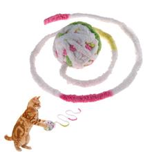 Забавный для домашнего котика мяч игрушки кошка щенок шнур для игр с собакой шар красочный писк питомца шерсть Exrecise игрушка собака котенок Жевательная игра игрушки принадлежности 2024 - купить недорого