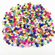 250pcs 20 Color Mini 6mm Round Resin Buttons For Dolls Soft Toys Clothing 2 Holes Sewing Accessories Scrapbooking Embellishments 2024 - buy cheap
