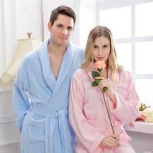 Cotton bathrobe women long winter pajamas men sleepwear nightgown blanket towel fleece bridesmaid kimono robe warm soft antumn 2024 - buy cheap