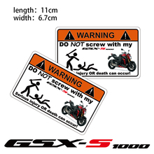 KODASKIN-pegatina de advertencia creativa para motocicleta, pegatina barata 2D para SUZUKI GSX-S 1000 2024 - compra barato