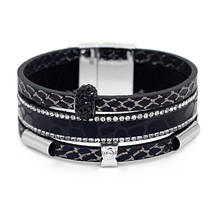 VONNOR Women Fashion Multi-layer Leather Bracelets with Magnetic Clasp Bracelets Female Jewelry Wholesale 2024 - buy cheap