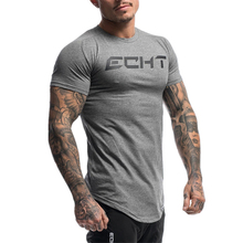 New Short sleeve Cotton T-shirt man Casual Fashion Creativity Print shirt Men Gyms Fitness Bodybuilding Tee Tops Sports clothing 2024 - buy cheap