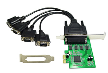 Adaptador PCIE de 4 puertos serie RS232 RS-232 puerto COM a PCI-e Express con Cable 9904 Chip 2024 - compra barato
