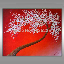 skills artist hand-painted kinds of modern lucky flower painting on canvas knife oil painting for living room decoration 2024 - buy cheap