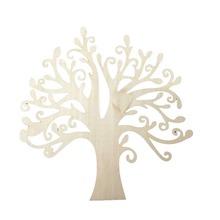 ANGRLY, 10 Uds., adorno para árbol de madera en blanco para manualidades DIY, adornos, decoración de boda, regalos de Navidad (Color madera) 2024 - compra barato