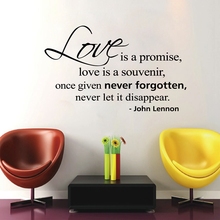 John Lennon-pegatina de pared con película de amor, decoración de amor, el amor es una promesa, el amor es un souviner Envío gratis 2024 - compra barato