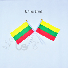 Флаги Литвы 14*21 см, 10 шт., баннер, ручной машущий флаг, Национальный флаг для встреч, парадов вечерние, подвесные, украшения 2024 - купить недорого
