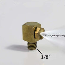 Латунная насадка для запотевания, промышленная насадка для удаления пыли, увлажнение, 1/8 "размер резьбы, угол изгиба, охлаждение, орошение сада 2024 - купить недорого