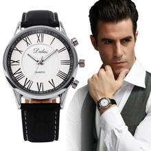 Лидирующий бренд, уникальные часы для мужчин, relogio masculino 2018, роскошные Бизнес наручные часы, кожа, кварцевые спортивные часы, мужские часы # C 2024 - купить недорого
