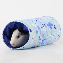 Small Guinea Pig Hamster Toy Tubes Tunnels Spring Hamster Cage House Single Channel Chinchillas Hamster Tunnel Warm Toy 2024 - buy cheap