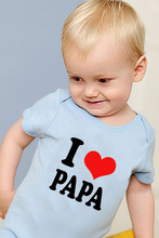 I LOVE PAPA-mono con estampado de letras para niño y niña, Pelele de manga corta, ropa para niño y niña, 2020 2024 - compra barato